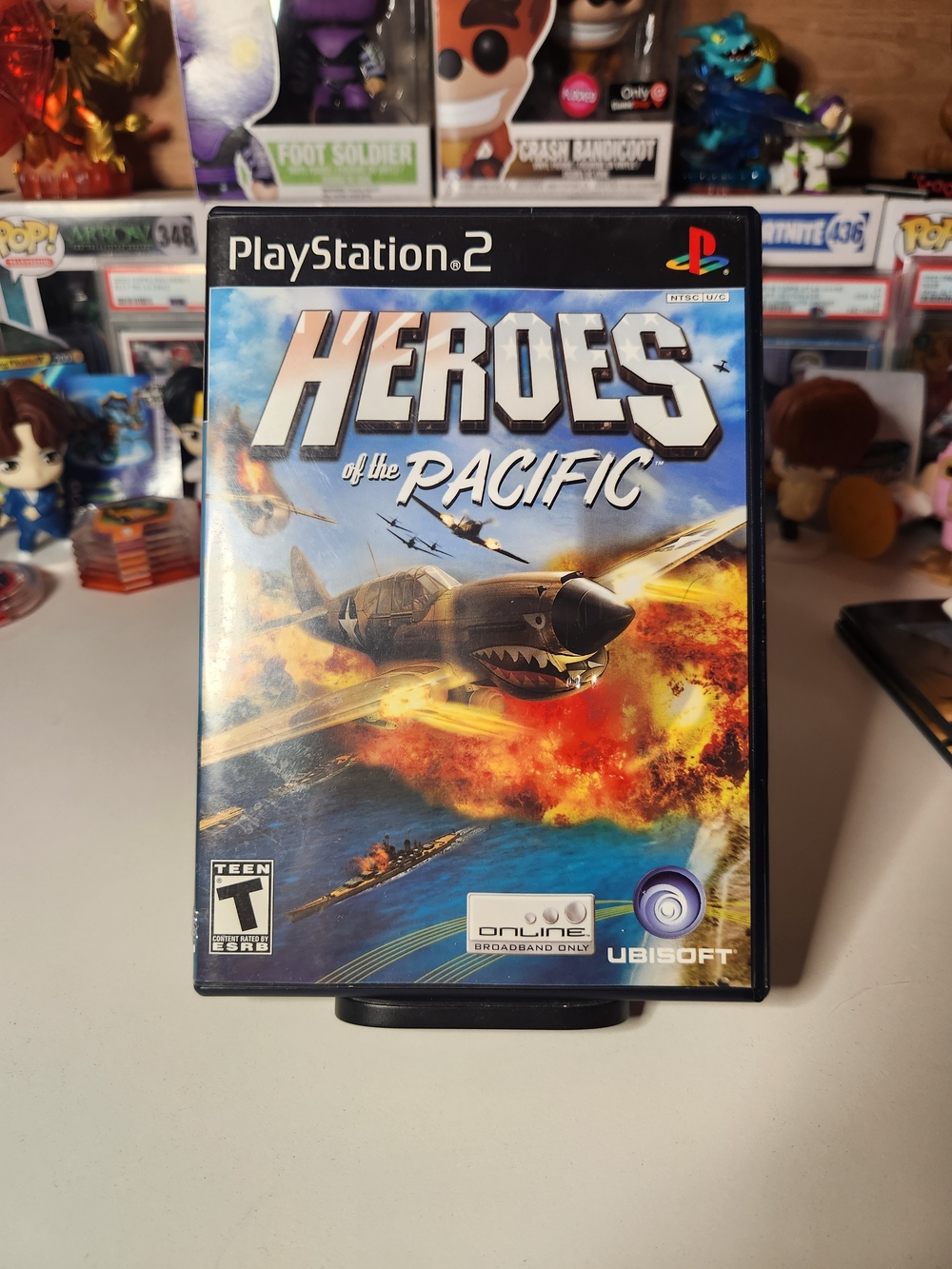 Sony PlayStation 2 Heroes of the Pacific – Blue and Orange Cover